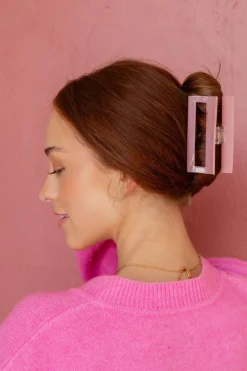 Andi Misty Rose Claw Clip
