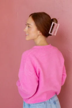 Andi Misty Rose Claw Clip