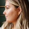 Andi 18mm Fundamental Gold and Silver Hoops - Hypoallergenic