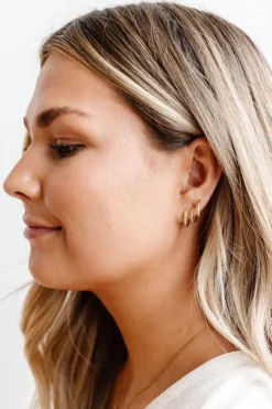 Andi 14mm Fundamental Hoops - Hypoallergenic - Gold and Silver