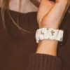 Andi Neutral Floral Scrunchie Apple Watchband