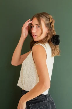 Andi Onyx Jumbo Scrunchie