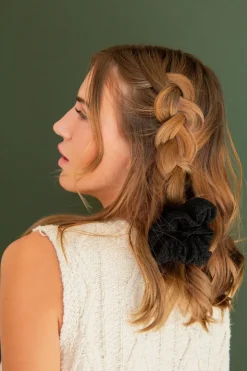 Andi Onyx Jumbo Scrunchie