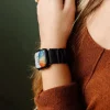 Andi Onyx Luxe Scrunchie Band Compatible with Apple Watch