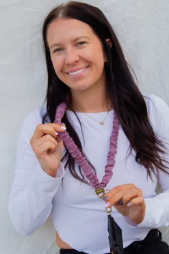 Andi Orange & Blue Mini Checkered Lanyard