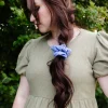 Andi Orchid Oversized Athletic Scrunchie
