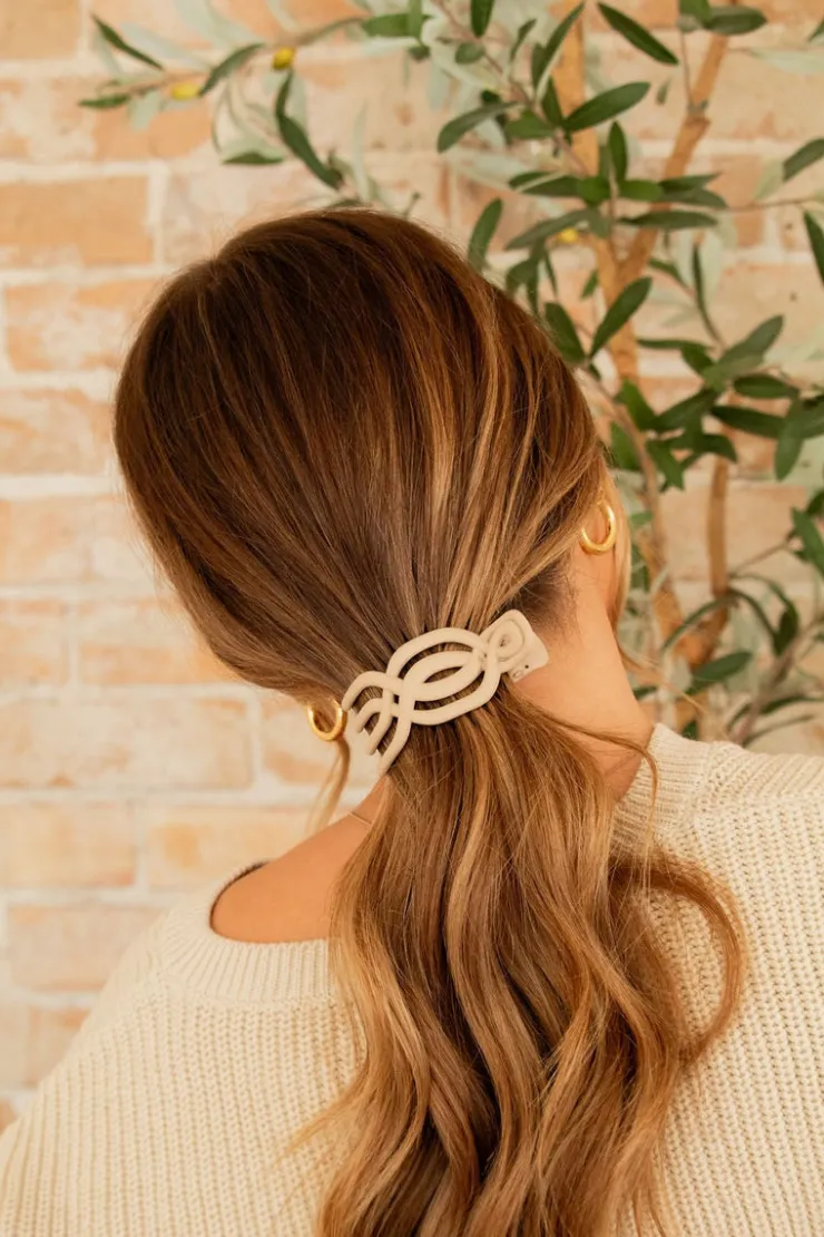 Andi Overlapping Flat Claw Clip