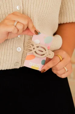 Andi Overlapping Flat Claw Clip