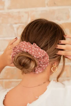 Andi Pansy Floral Jumbo Scrunchie