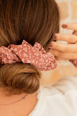 Andi Pansy Floral Jumbo Scrunchie