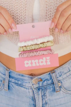 Andi Pastel Silk Everyday Scrunchie Pack