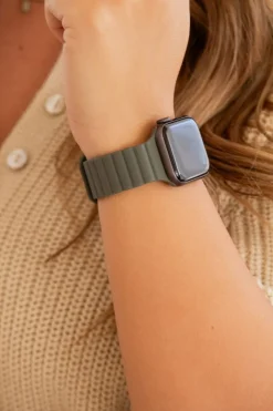 Andi Pine Green Magnetic Loop Watch Band