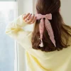 Andi Pink Long Bow Barrette