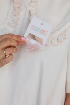 Andi Pink Marble Arch Claw Clip