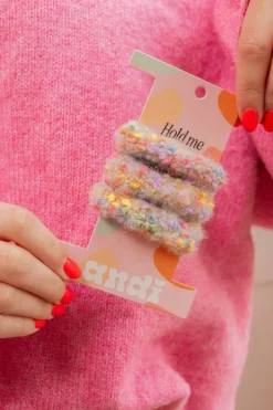 Andi Pom Pom Hair Tie 3-Pack