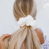 Andi Pure White Jumbo Scrunchie