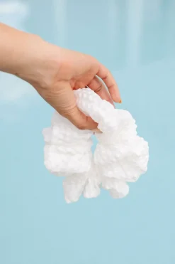 Andi Pure White Jumbo Scrunchie