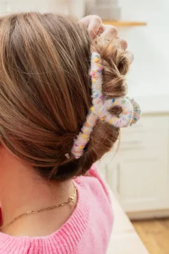 Andi Rainbow Wool Loop Claw Clip