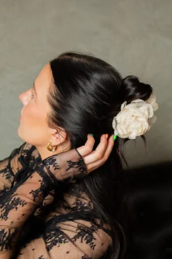 Andi Rose Ruffle Claw Clip