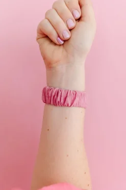 Andi Rouge Pink Scrunchie Watch Band for Fitbit Versa