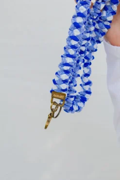 Andi Royal Blue Checkered Lanyard