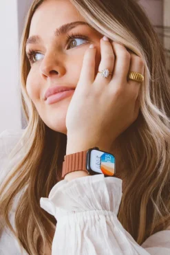 Andi Saddle Brown Magnetic Watch Band