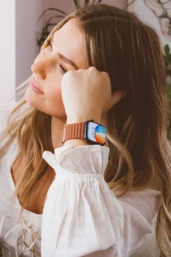 Andi Saddle Brown Magnetic Watch Band