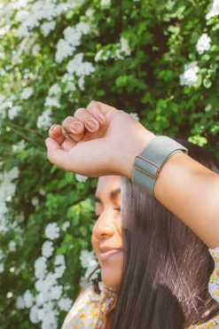 Andi Sage Adjustable Elastic Watch Band