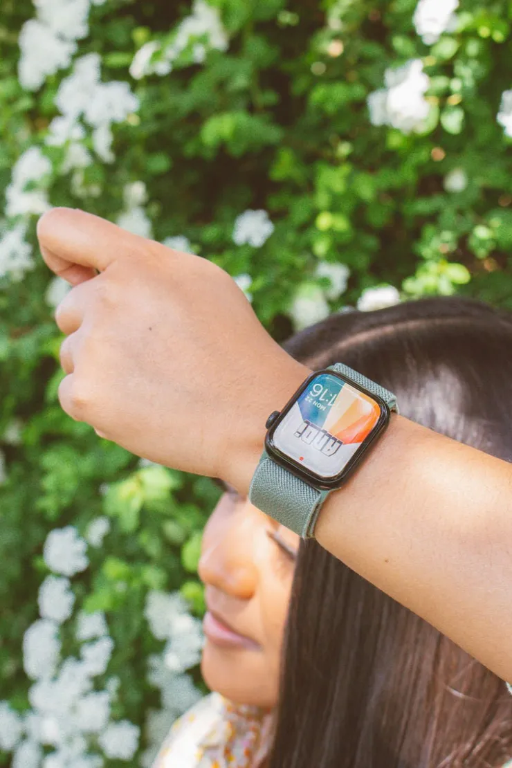 Andi Sage Adjustable Elastic Watch Band