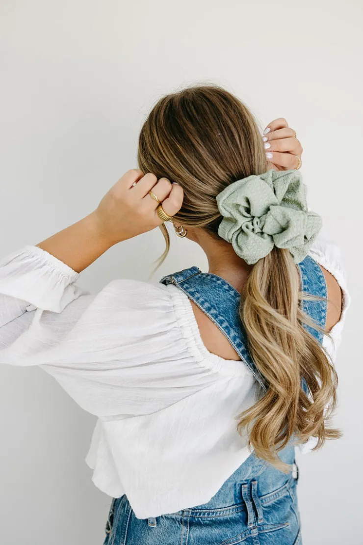 Andi Sagewood Jumbo Scrunchie