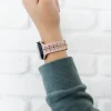 Andi Samsung Blush Pink Floral Silicone Watch Band