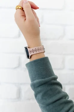 Andi Samsung Blush Pink Floral Silicone Watch Band