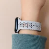 Andi Samsung Cloudy Gray Floral Silicone Watch Band