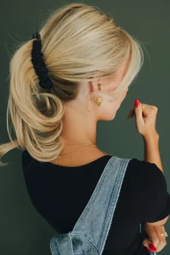 Andi Satin Wrapped Banana Claw Clip