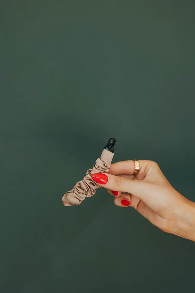 Andi Satin Wrapped Banana Claw Clip