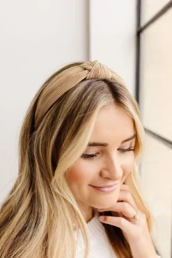 Andi Shimmer Pleated Headband