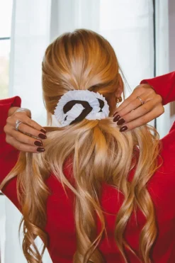 Andi Silk Ruffled Jumbo Scrunchie