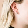 Andi Silver Double Hoop Dupes