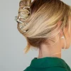 Andi Silver Squiggle Claw Clip