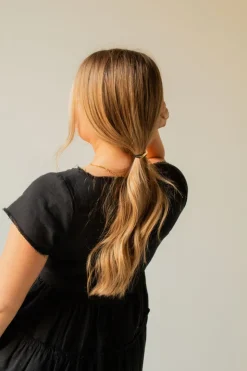 Andi Skinny Gold Bar Hair Tie