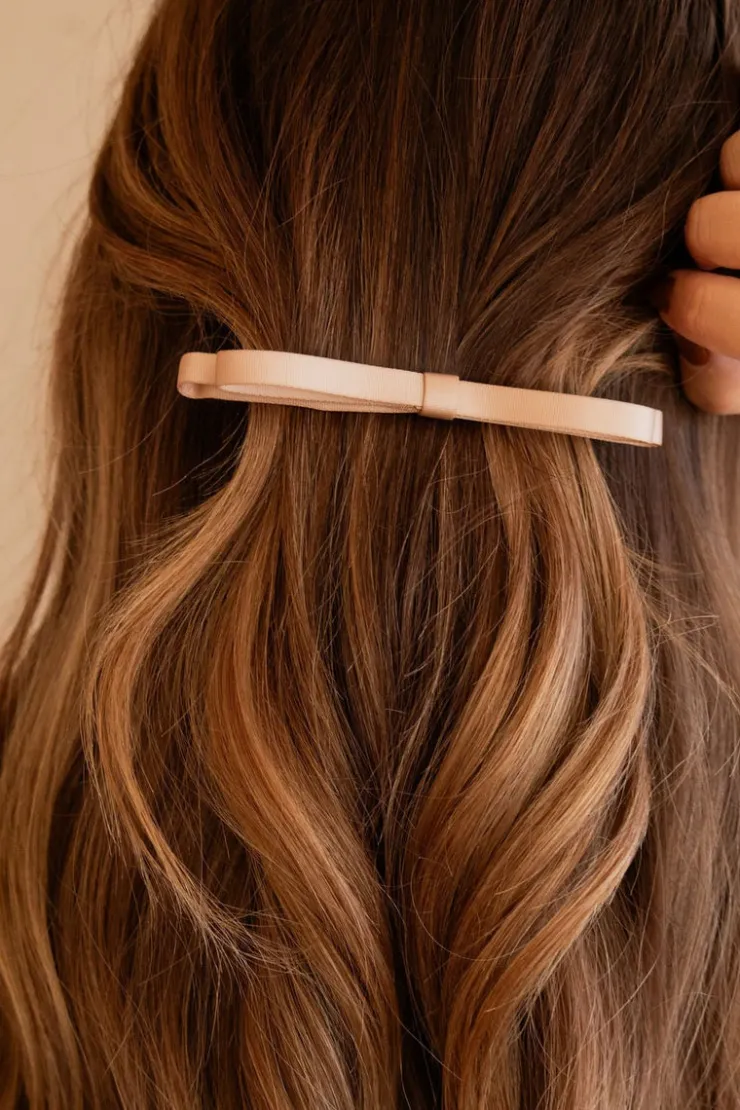 Andi Skinny Loop Bow Barrette