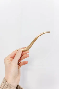 Andi Slim Gold Alligator Claw Clip