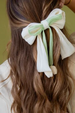 Andi Spring Flowers Bow Barette
