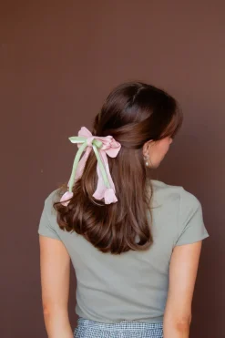 Andi Spring Flowers Bow Barette