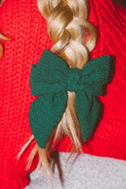 Andi Spruce Waffle Bow