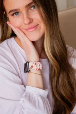 Andi Strawberry Fields Scrunchie Band Compatible with Apple Watch
