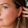Andi Sweet Heart and Pearl Earrings