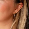 Andi Tear Drop Dangle Hoop Earrings