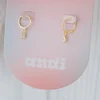 Andi Tear Drop Hoops - Hypoallergenic