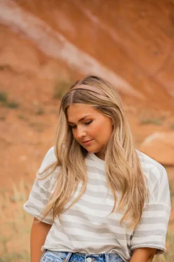 Andi Thin Brown Leather Headband